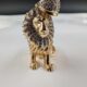 Men's Gold Lion CZ Pendant