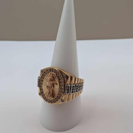 ANILLO EN 3 OROS DE SANTA MUERTE