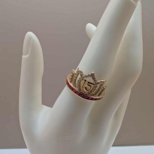 ANILLO DE CORONA PARA 15 AÑOS